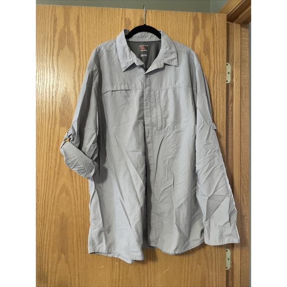 Mountain Hardwear Long Sleeve Shirt Light Gray Mens Size XL - Picture 3 of 7